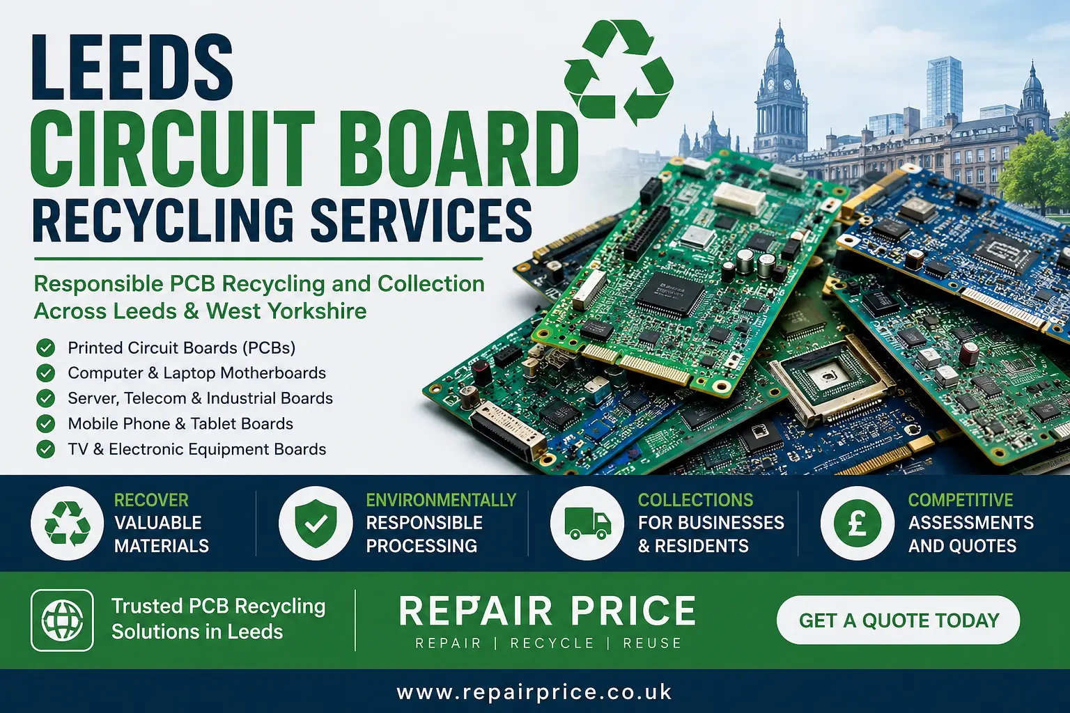Leeds Circuit Board Sorting Checklist — RepairPrice.co.uk