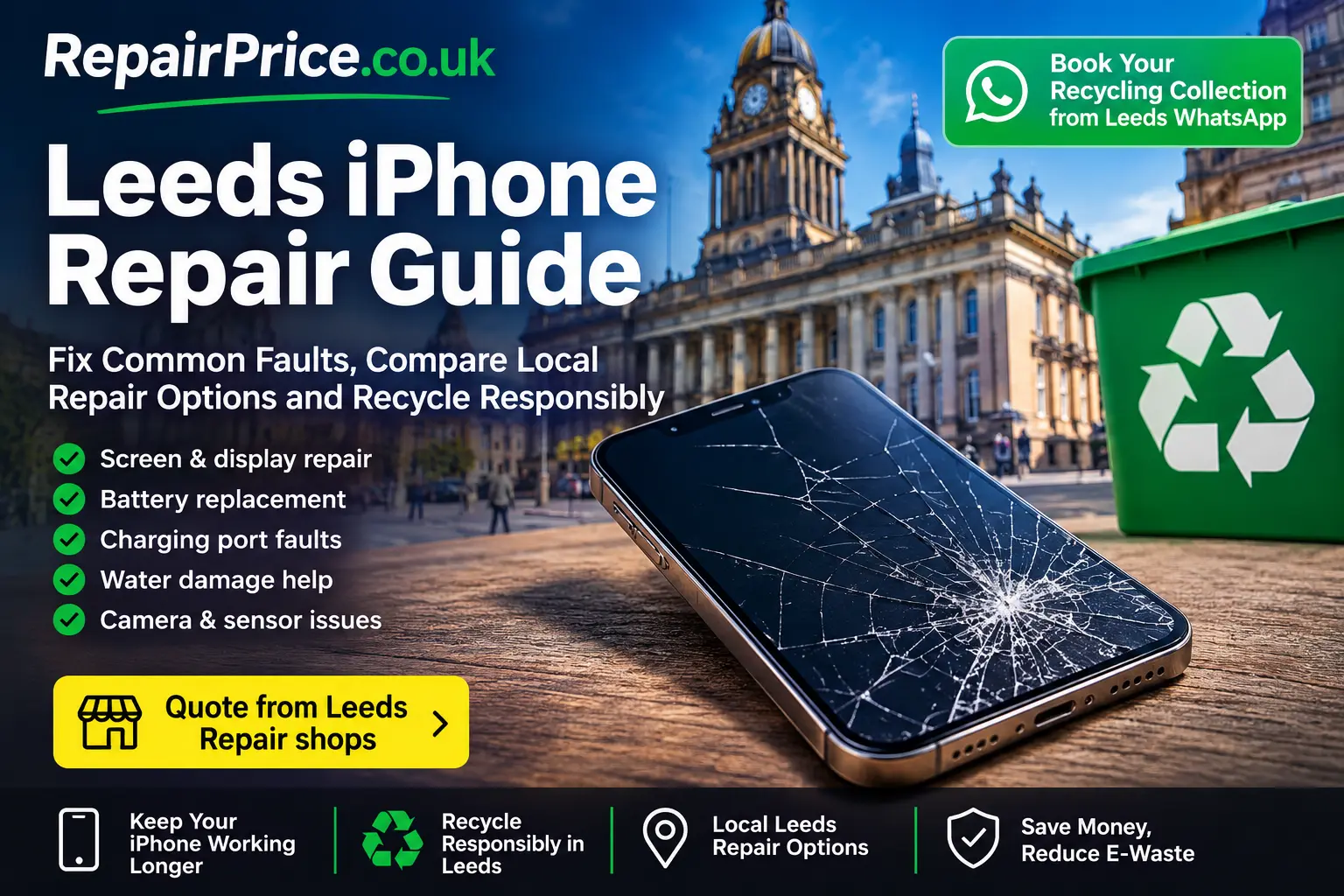 Leeds iPhone Screen Repair — RepairPrice.co.uk