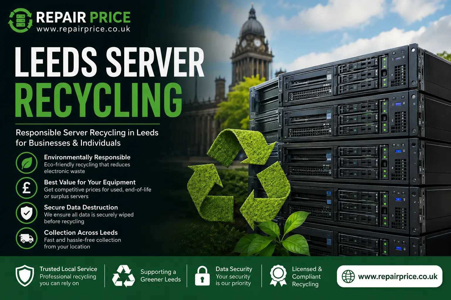 Leeds Server Data Destruction — RepairPrice.co.uk