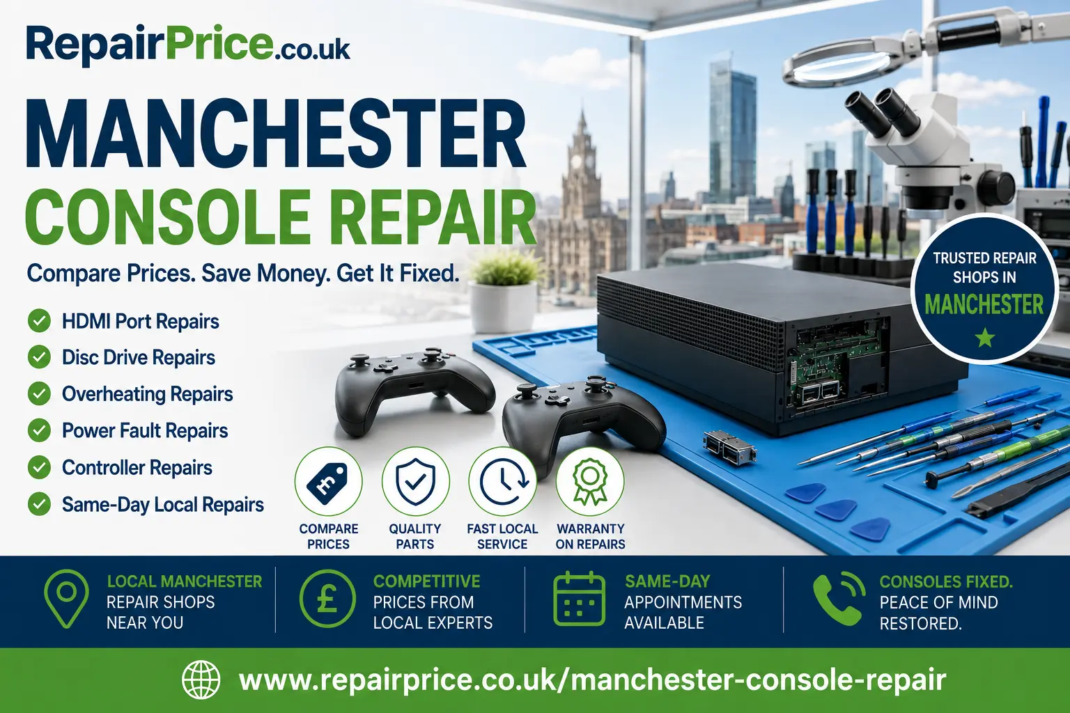 Manchester Console Overheating Repair: Overheating, Fan Noise and Thermal Repair — RepairPrice.co.uk