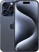 image of iPhone 15 on display