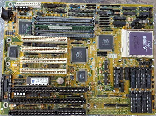 Image of old 486 motherboard class 1b pcb.