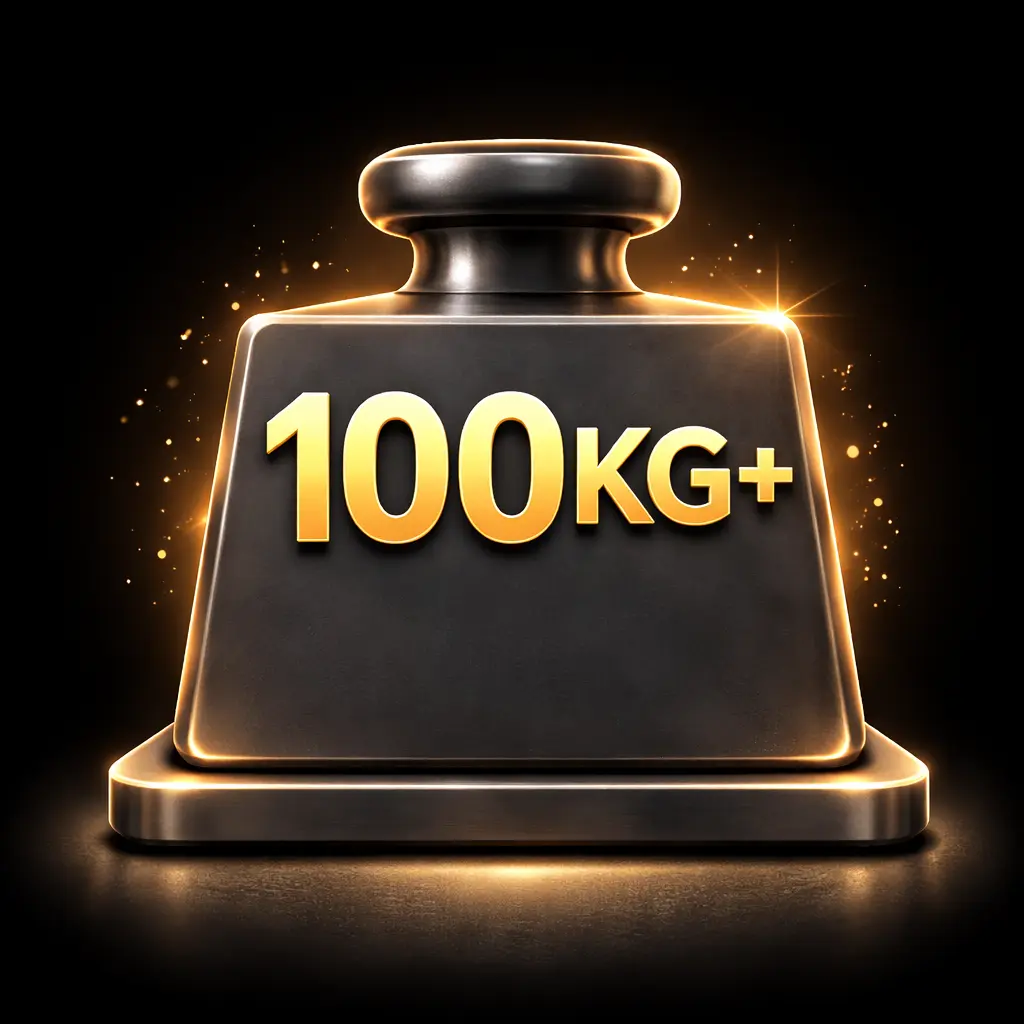 Image showing 100kg and more weight