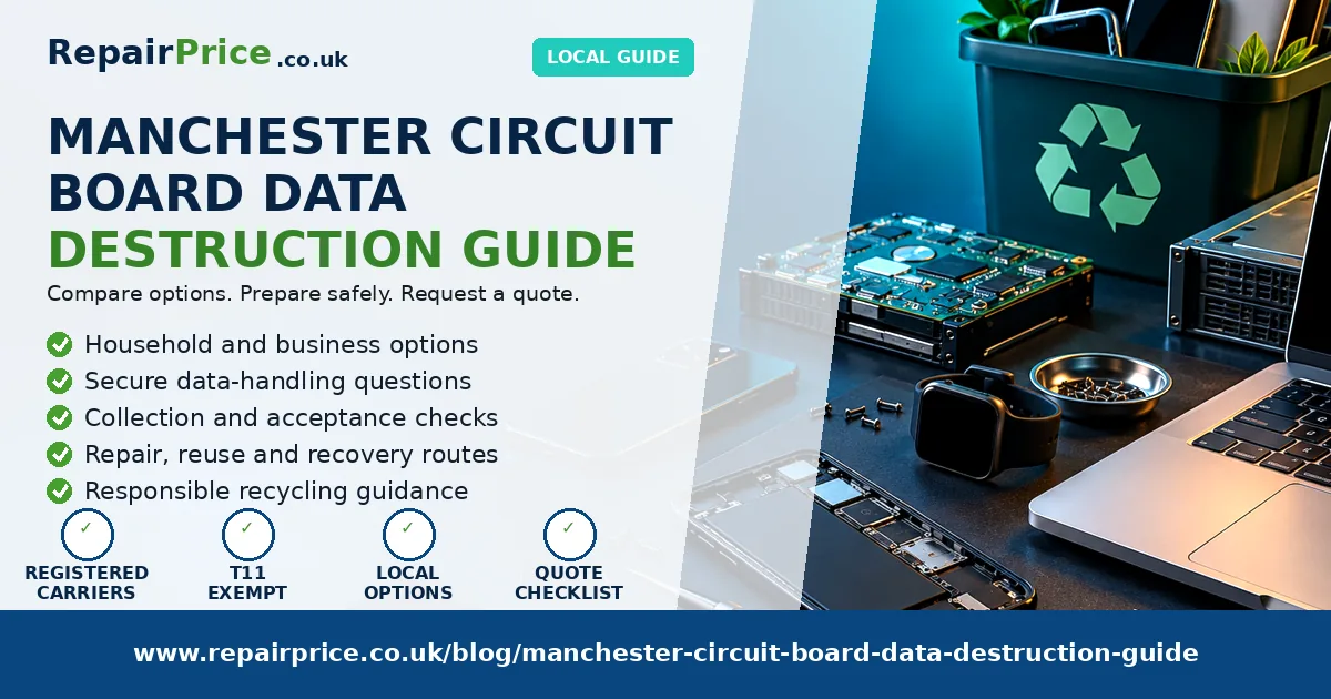 Manchester Circuit Board Data Destruction Guide — RepairPrice.co.uk