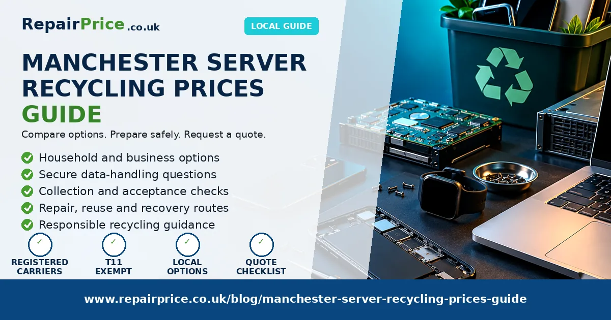 Manchester Server Recycling Prices: Grades, Value and Price Factors — RepairPrice.co.uk