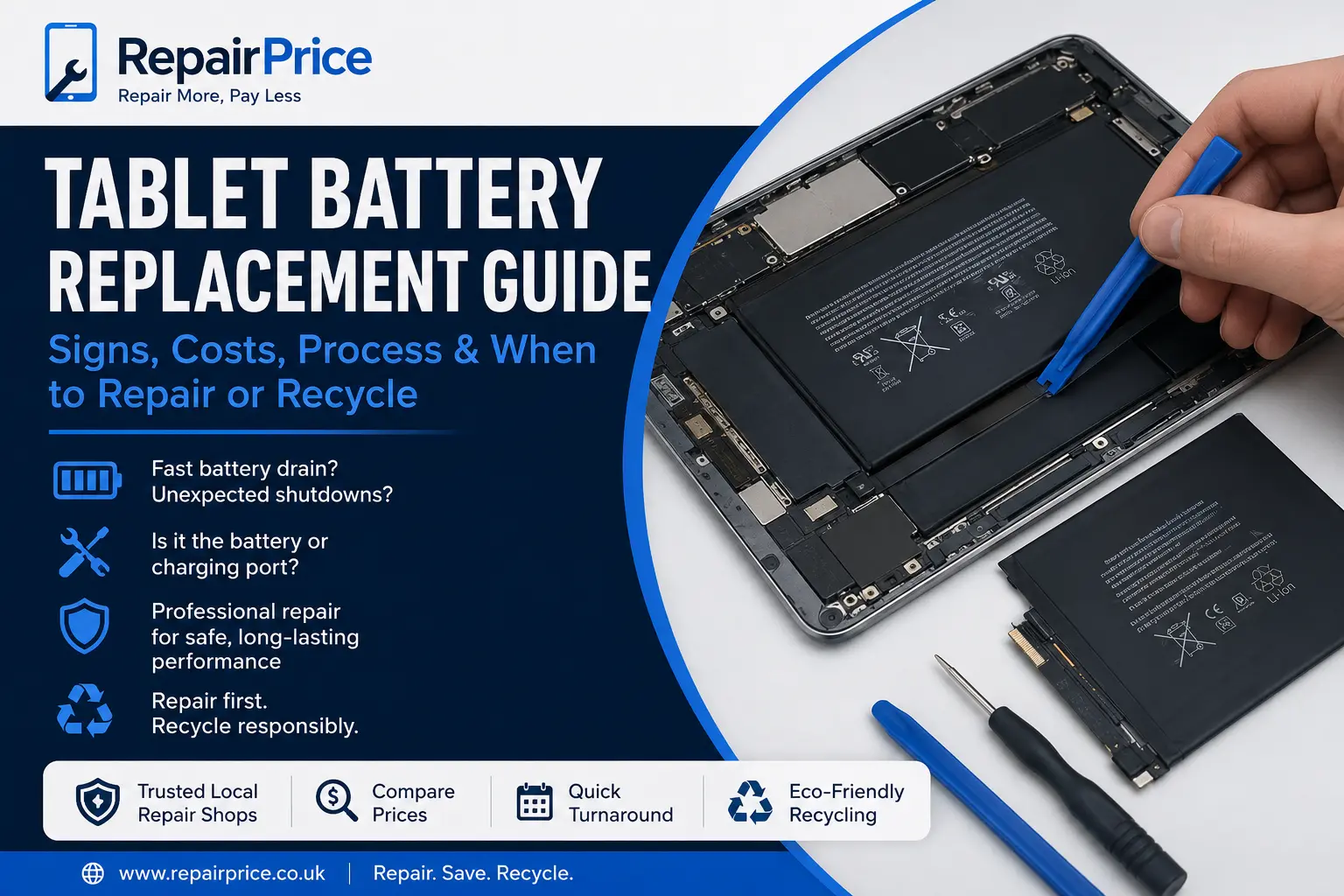 Tablet Battery Example Tablet Battery Replacement Guide | iPad & Tablet Repair UK